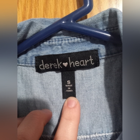 🌈DEREK heart, Small, Jean blue - Picture 2 of 4